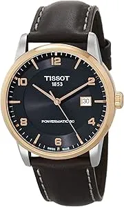 Tissot - Mens Luxury Automatic Watch, 316L Stainless Steel case, Brown, Leather, 22