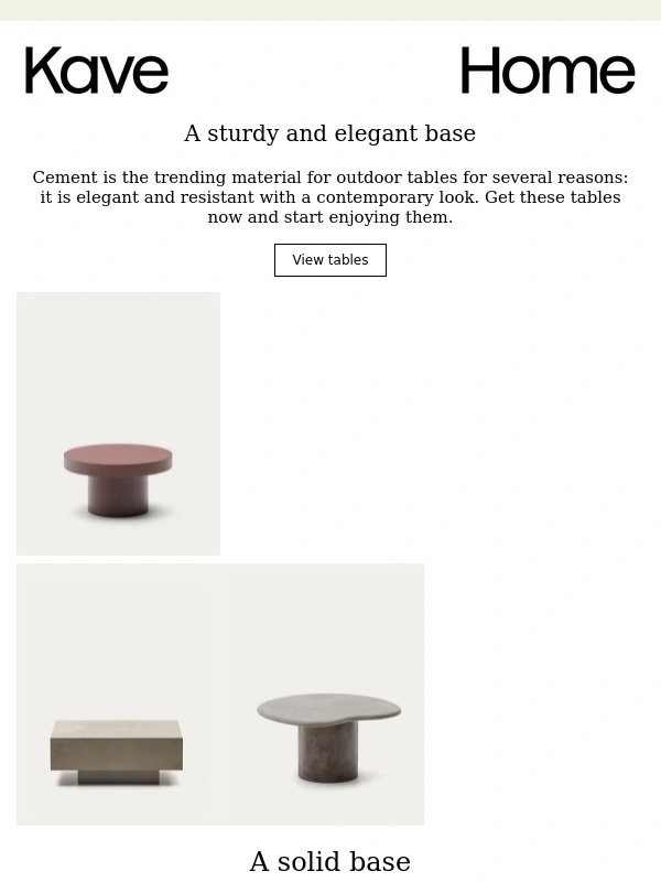 Kave Home - Fast delivery: trending tables