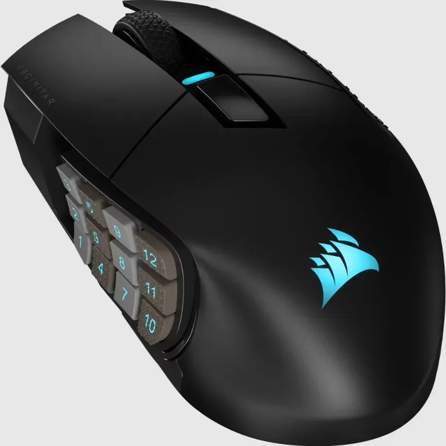 SCIMITAR ELITE WIRELESS MMO Gaming Mouse