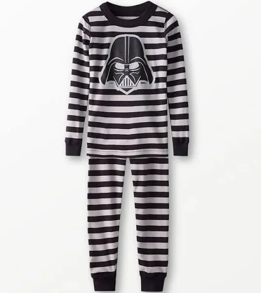 Kids Hanna Andersson STAR WARS Long John Pajama Set Black & Clay Grey in 100% Cotton