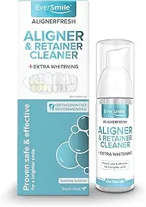 EverSmile AlignerFresh Extra Whitening Aligner Retainer Cleaning Foam AlignerFresh Cleaning Foam for Invisalign Clearcorrect