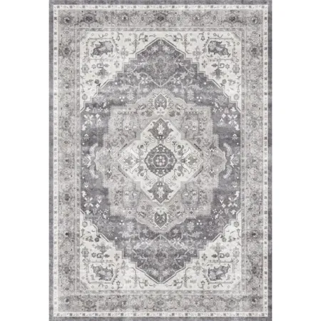 5' x 7' Oriental Inspired Machine Washable Area Rug w/ Non-Slip Backing $23 + Free Shipping