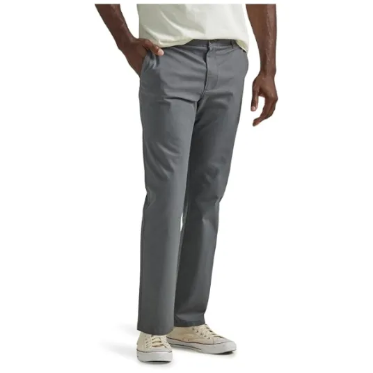 Lee mens Extreme Motion flat front slim straight pants