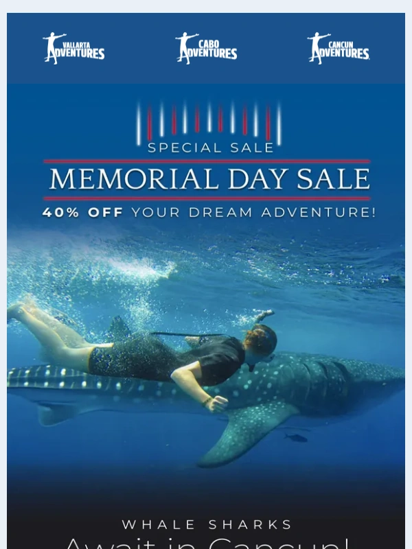 Vallarta - Book Your Memorial Day Adventure with 40% Off – Reserve Your Summer Tour Today!