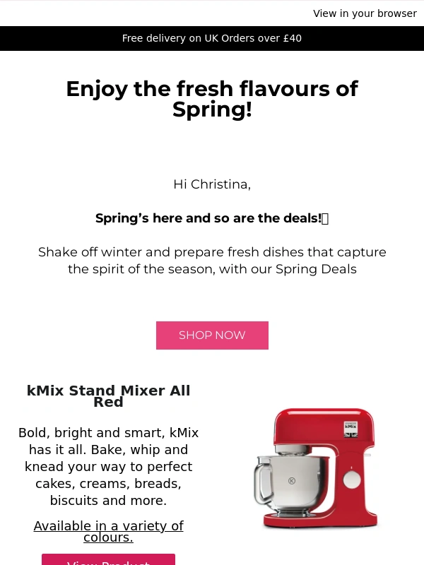Kenwood - ?Spring Deals! Our best deals are in full bloom?