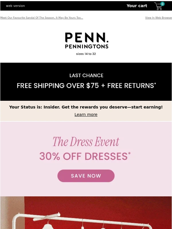 Penningtons - New Dresses at 30% OFF*! The Summer Staples ?