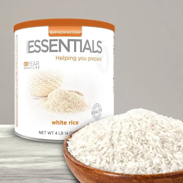 Emergency Essentials White Rice Large #10 Can