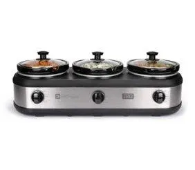 TRU Triple Buffet Slow Cooker