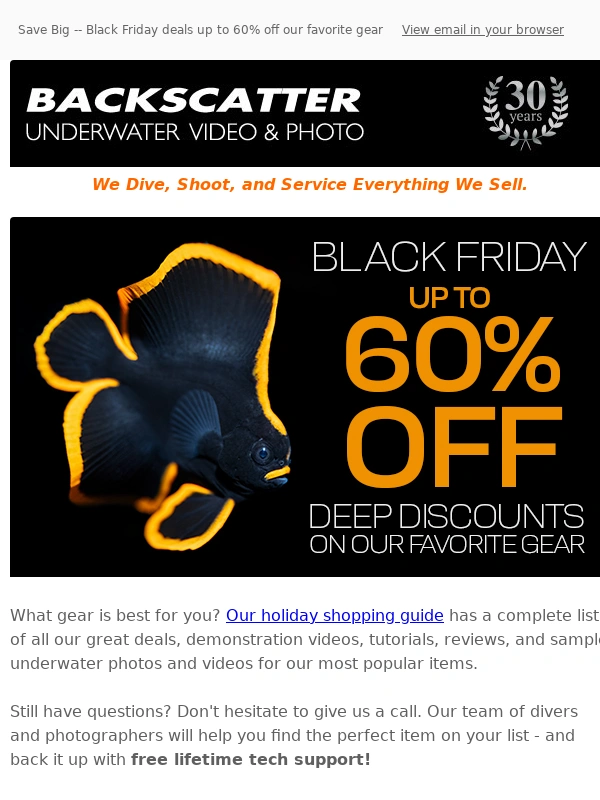 Backscatter - NEW DEALS ADDED! Our Best Deals of the Year