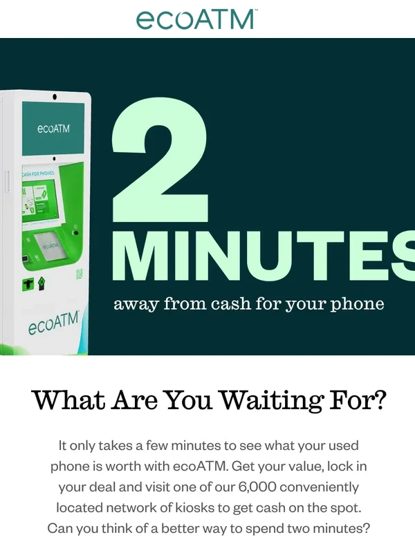 ecoATM - You're only a few minutes away from instant cash
