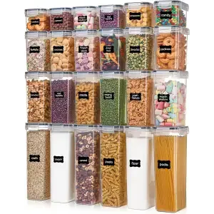 24-piece Airtight Food Storage Containers with Lids