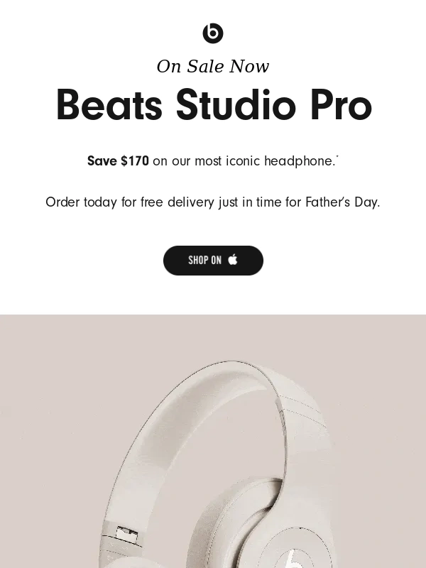 Beats by Dre - Save on Beats Studio Pro for Father’s Day