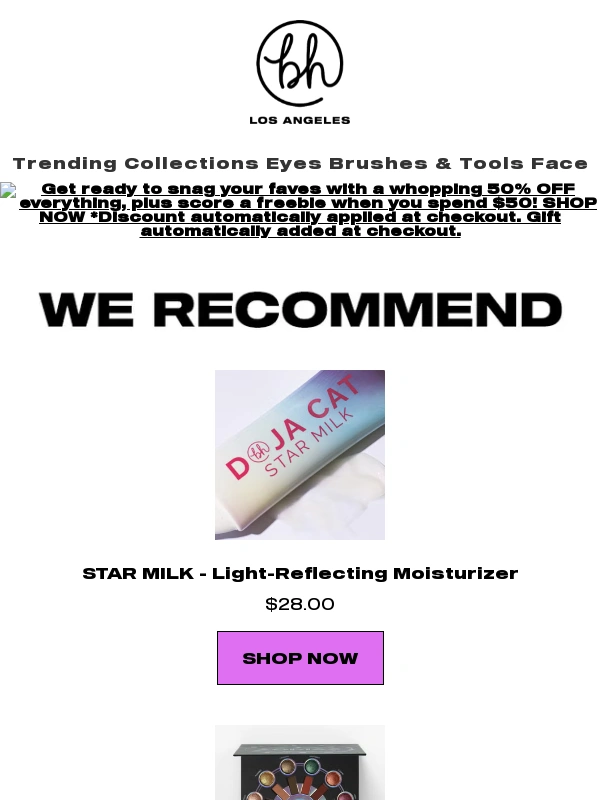BH Cosmetics - Clearance Alert! 50% Off + Freebie! ?✨