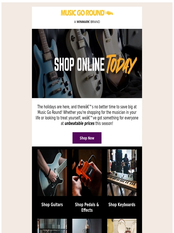 Music Go Round - Shop Online at Music Go Round for the Holidays