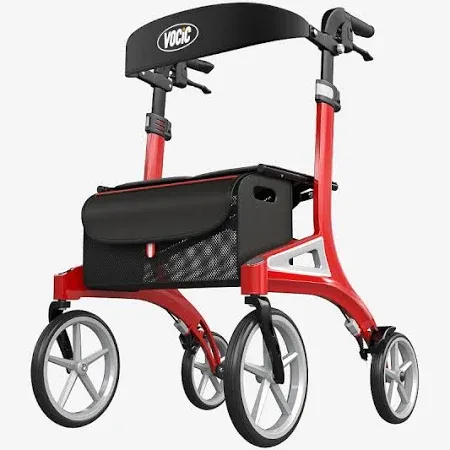 VOCIC Stride Mover Ergonomic 4 Wheel Aluminum Rollator Walker