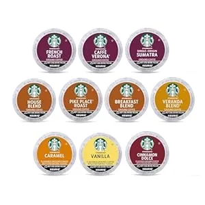 Starbucks - K-Cup Coffee Pods, 1 box (40 pods total), Light, Medium, Dark Roast & Flavored