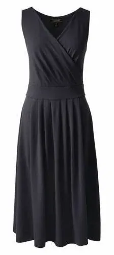 Lands' End Women's Front Fit and Flare Dress