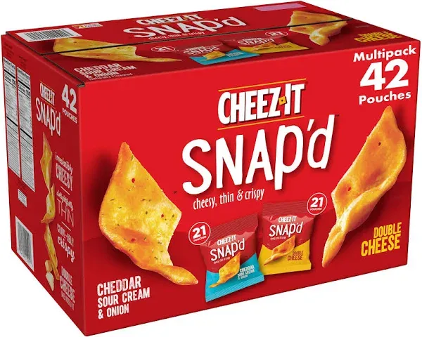 Cheez-It Snap'd Snack Crackers Variety Pack