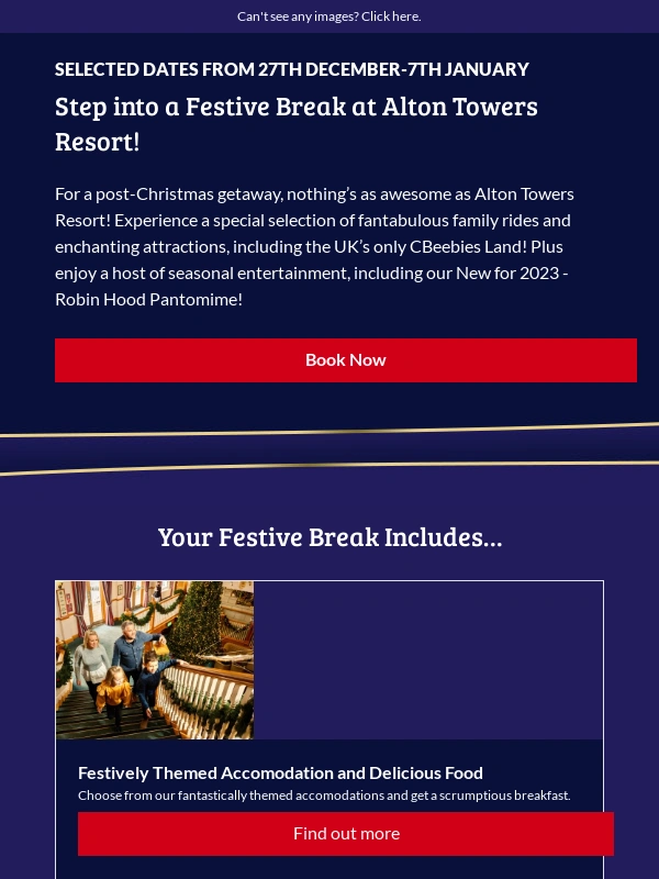 Alton Towers - Don't miss out on providing the perfect Christmas Gift??