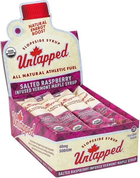 UnTapped Salted Raspberry Maple Syrup Energy Gel