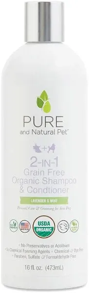 Pure and Natural Pet Organic 2-in-1 Shampoo & Conditioner
