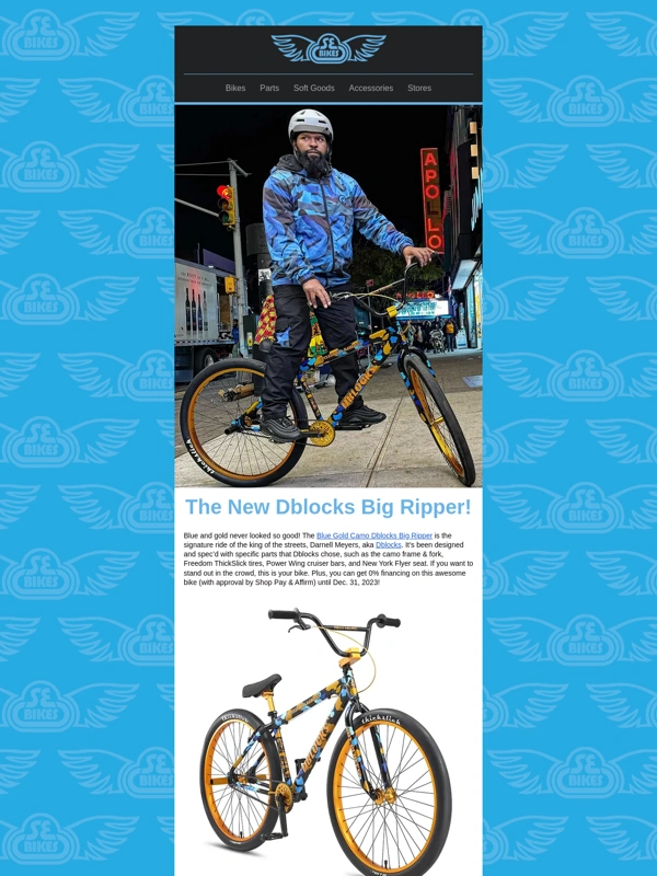 SE BIKES - The NEW Dblocks Big Ripper!