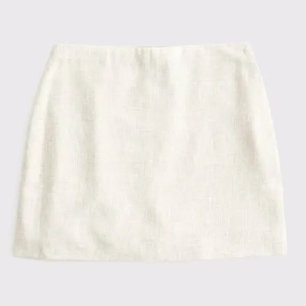 Abercrombie & Fitch Women's Scarlett Linen-Blend Mini Skort