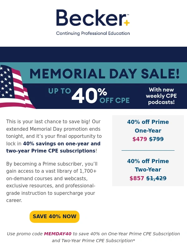 Becker - Final Call! Extended Sale Ends Tonight ⏳