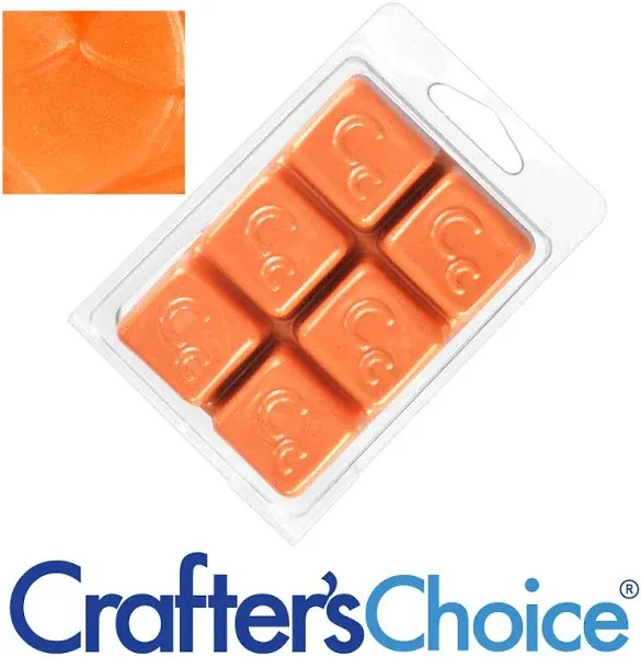 Crafter's Choice Orange Salsa Sparkle Mica Soap Color Blocks
