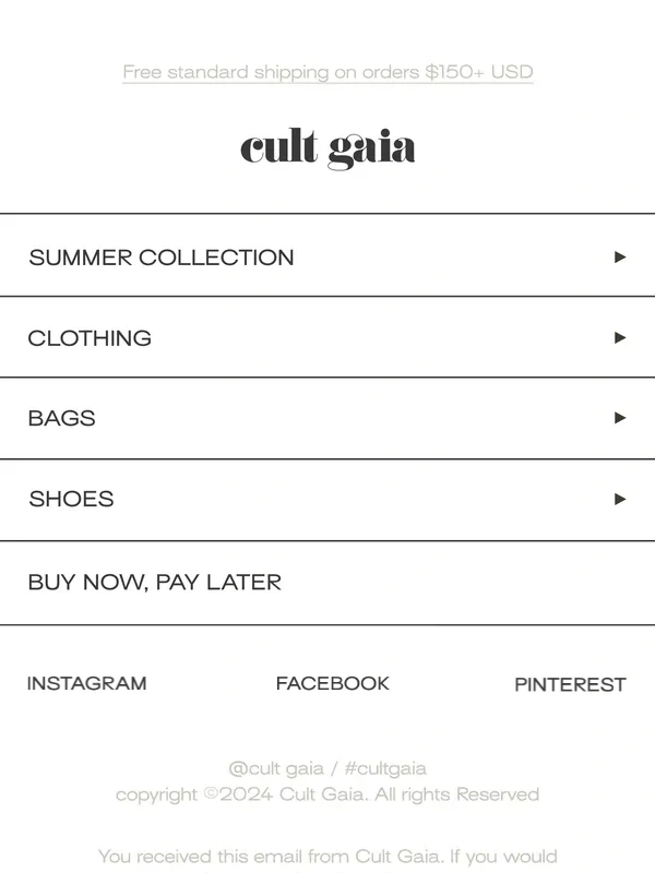 CULT GAIA - THE SUMMER SALE ENDS TOMORROW