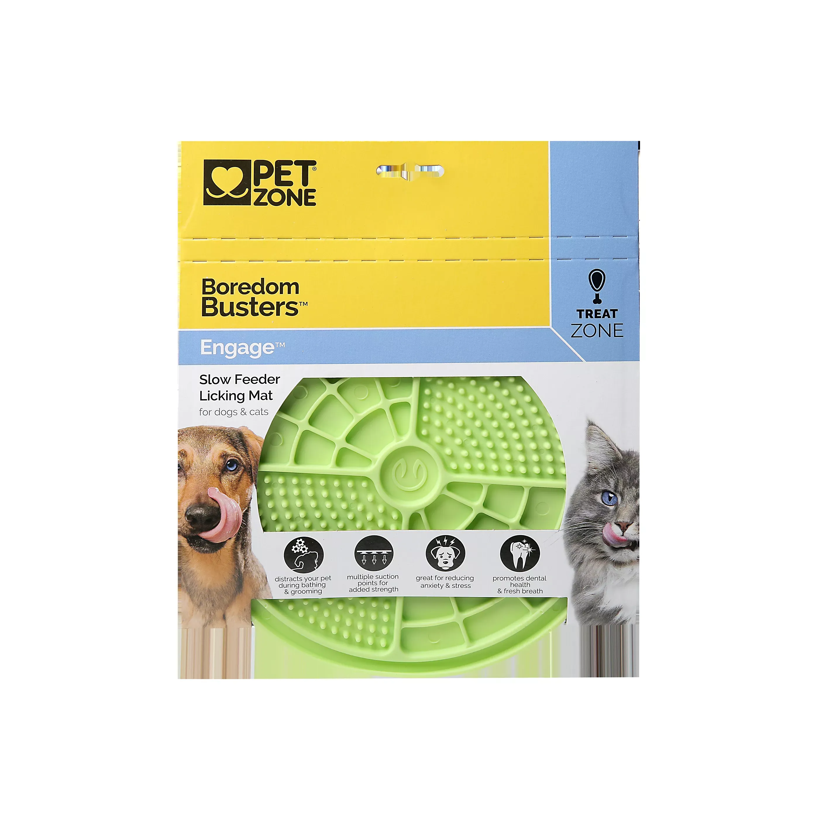 Pet Zone Boredom Busters Engage Slow Feeder Licking Mat