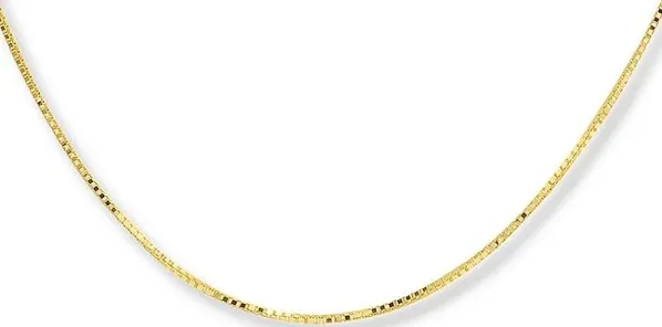 Jared 10K Yellow Gold Box Chain Necklace, 16 Length