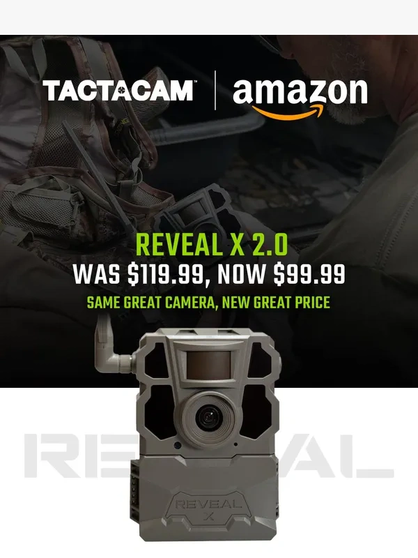 Tactacam - Reveal X 2.0 - New Price!