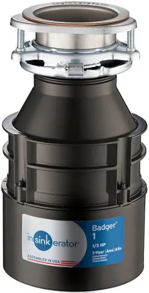 InSinkErator Badger 1 Garbage Disposal 1/3 HP