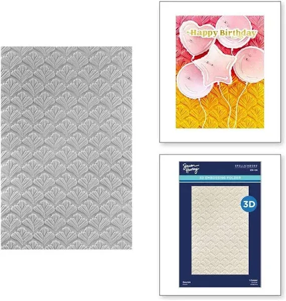 Spellbinders Flourish 3D Embossing Folder by Simon Hurley