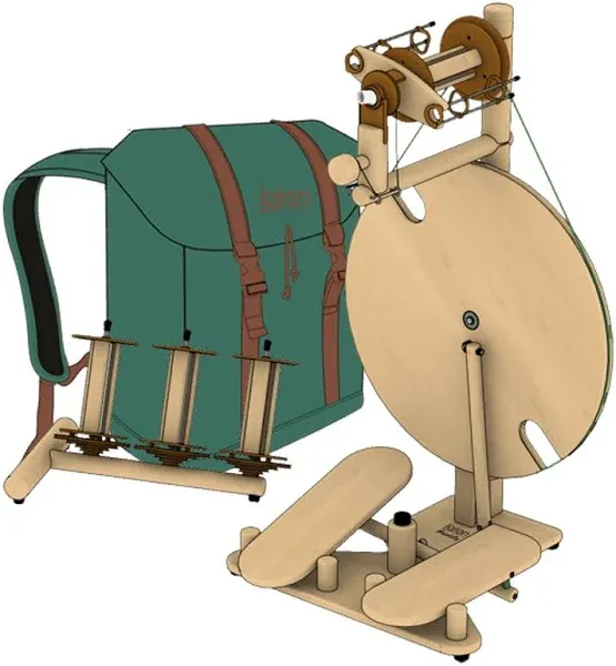 Lojan Travel Buddy Spinning Wheel Double Treadle