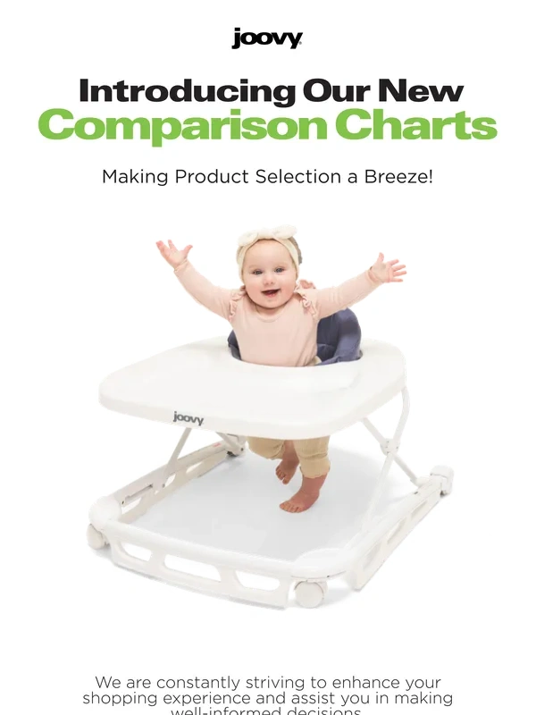 Joovy - Introducing Our Product Comparison Charts: Simplifying Decision-Making